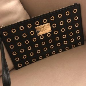 Michael Kors Black (soft) Leather Wrislet.